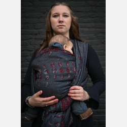 Solnce Moons Upside Down | Luxury Woven Wrap